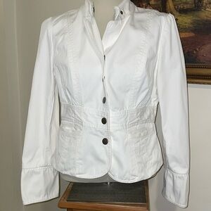 Tommy Hilfiger Bright White Y2K corduroy lined jacket.‎ 100% Cotton. Size Large.